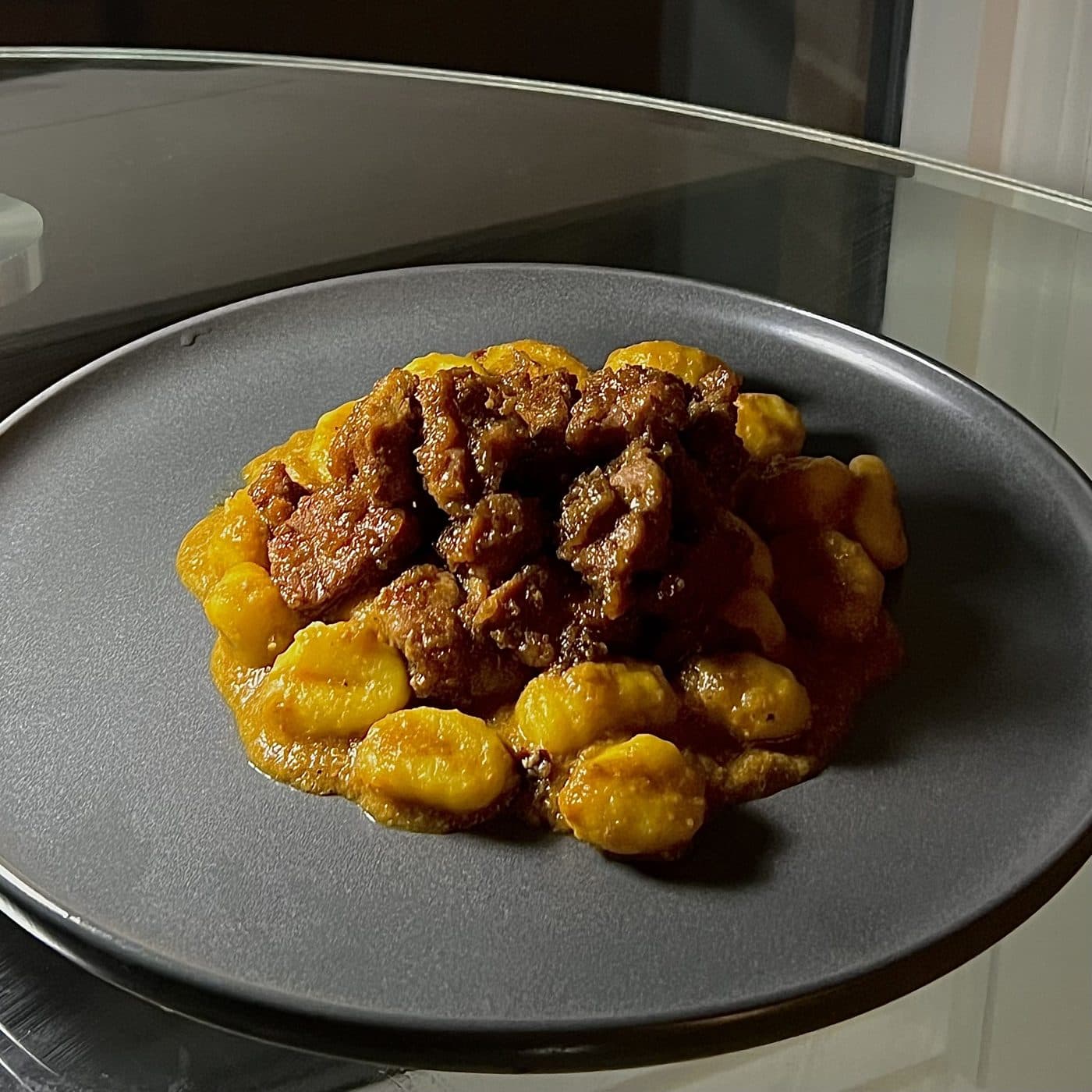 Pork rib gnocchi, cooked by Brian
